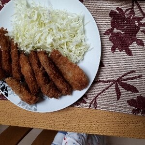 薄切り肉でチーズinカツ風